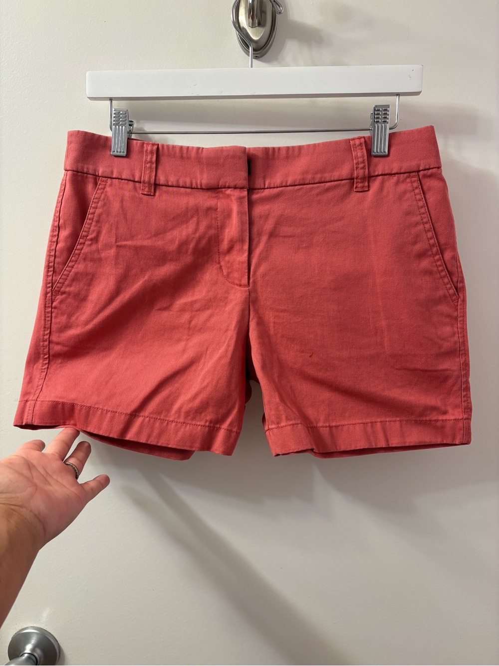 J. Crew size 4 EUC RE-IMAGINED CORAL shorts